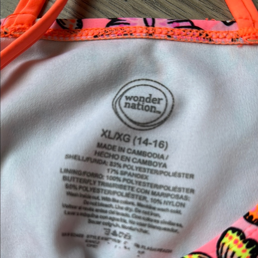 🛍️5for$15🛍️Pink Butterfly Kids Swimsuit - Picture 2 of 4